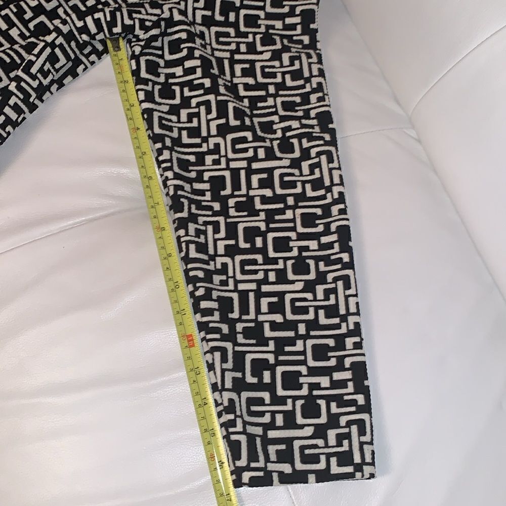 Rox & Ali Geometric Print White Black Blazer Size 1X - Picture 5 of 9